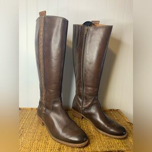 PIKOLINOS Brown Leather Knee-High Boots